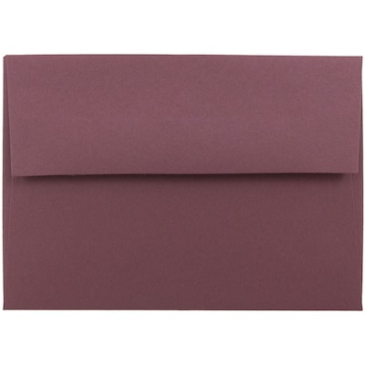 JAM Paper® 4Bar A1 Invitation Envelopes, 3.625 x 5.125, Burgundy, 50/Pack (36395836I)