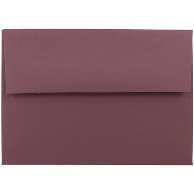 JAM Paper® 4Bar A1 Invitation Envelopes, 3.625 x 5.125, Burgundy, 25/Pack (36395836)