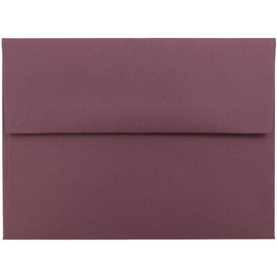 JAM Paper® A6 Invitation Envelopes, 4.75 x 6.5, Burgundy, 25/Pack (36395843)