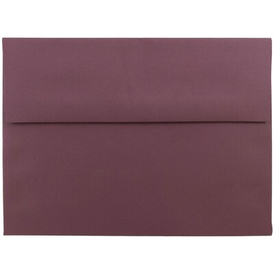 JAM Paper® A7 Invitation Envelopes, 5.25 x 7.25, Burgundy, 50/Pack (36395846I)