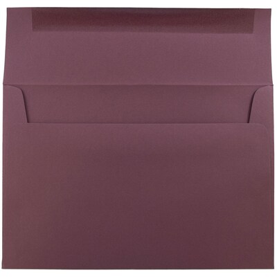 JAM Paper A8 Invitation Envelopes, 5.5 x 8.125, Burgundy, 50/Pack (36395845I)