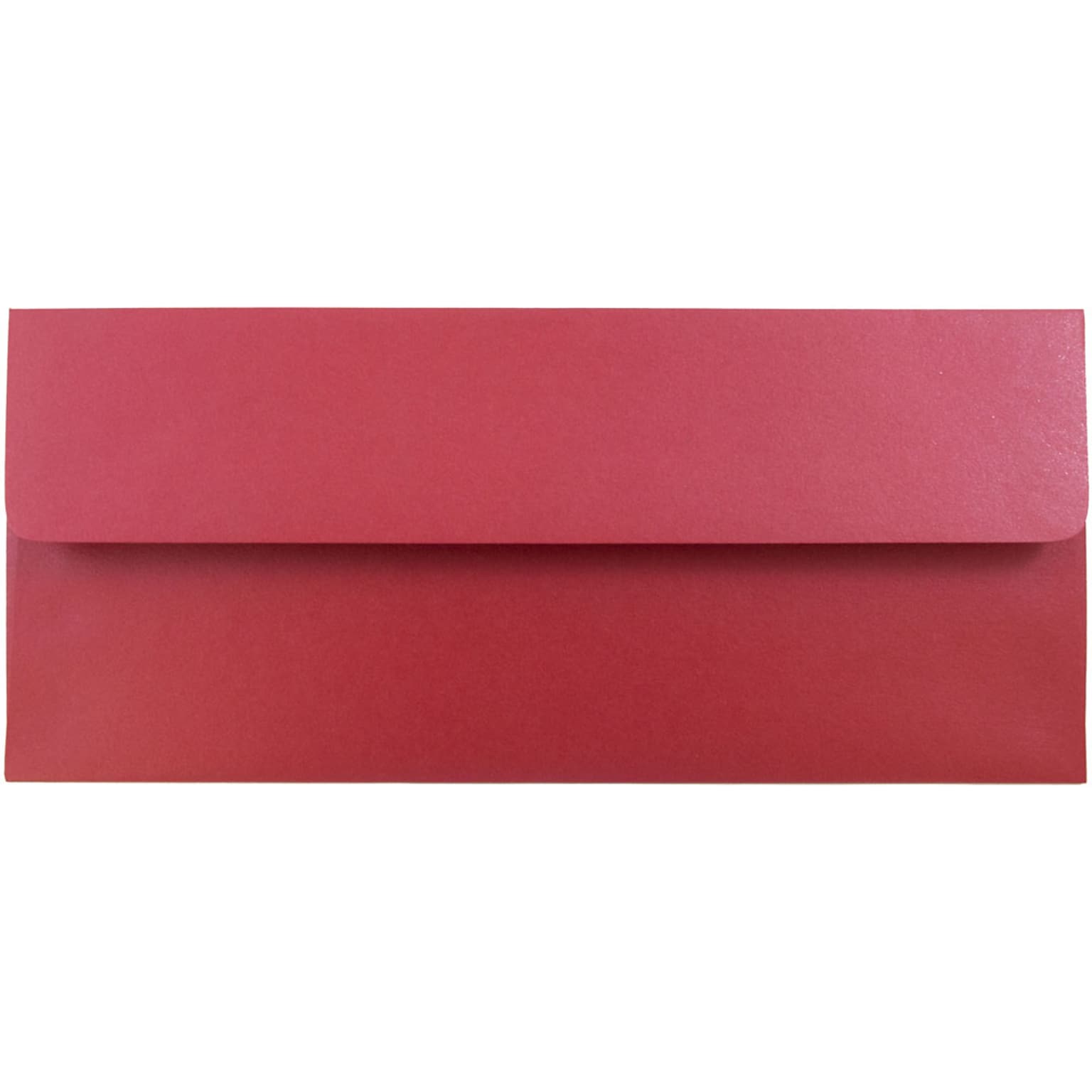 JAM Paper #10 Metallic Business Envelopes, 4.125 x 9.5, Stardream Jupiter Red, 50/Pack (V018285I)