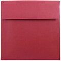 JAM Paper® 6 x 6 Square Metallic Invitation Envelopes, Stardream Jupiter Red, 25/Pack (184777)