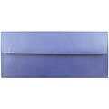 JAM Paper #10 Business Envelope, 4 1/8 x 9 1/2, Metallic Sapphire Blue, 25/Pack (V018289)