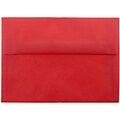 JAM Paper® A7 Translucent Vellum Invitation Envelopes, 5.25 x 7.25, Primary Red, 25/Pack (PACV705)