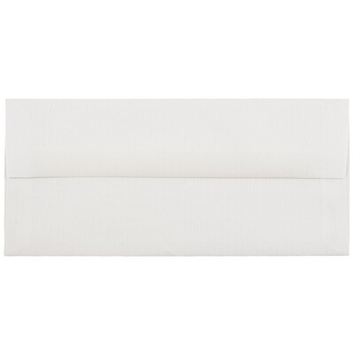 JAM Paper Strathmore #10 Business Envelope, 4 1/8 x 9 1/2, Bright White, 1000/Carton (191166B)