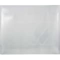 JAM Paper® Plastic Portfolio with Tuck Flap Closure, Letter Booklet, 9 1/2 x 12 3/8, Clear Grid, Sol