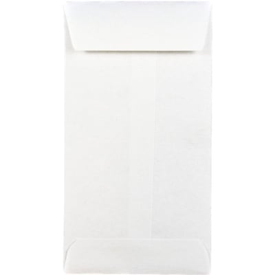 JAM Paper #5 Coin Business Envelopes, 2.875 x 5.25, White, Bulk 1000/Carton (016211217B)