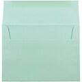 JAM Paper A7 Invitation Envelopes, 5.25 x 7.25, Aqua Blue, 25/Pack (1523985)