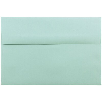 JAM Paper A8 Invitation Envelopes, 5.5 x 8.125, Aqua Blue, 25/Pack (1523988)