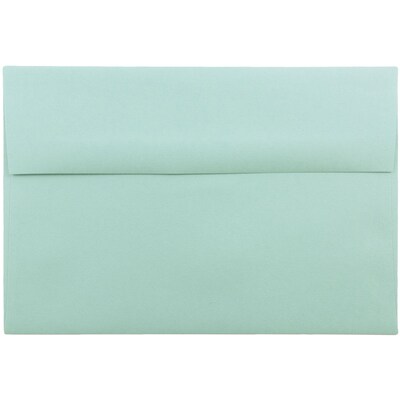 JAM Paper A8 Invitation Envelopes, 5.5 x 8.125, Aqua Blue, 25/Pack (1523988)