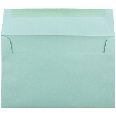 JAM Paper A10 Invitation Envelopes, 6 x 9.5, Aqua Blue, 25/Pack (1523993)