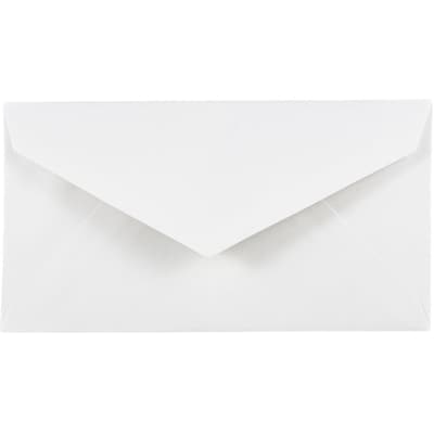 JAM Paper Monarch Open End Invitation Envelope, 3 7/8 x 7 1/2, White, 500/Pack (4093007H)