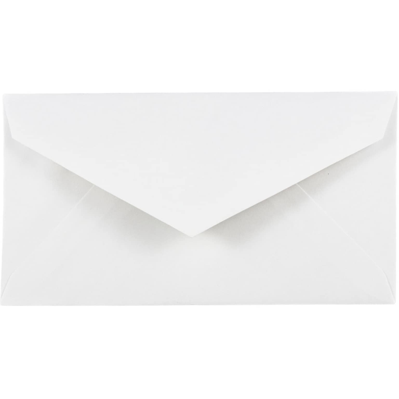 JAM Paper Open End Booklet Envelope, 3 7/8 x 7 1/2, White, 50/Pack (4093007I)