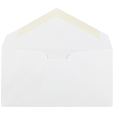 JAM Paper Monarch Security Tinted Business Envelope, 3 7/8 x 7 1/2, White, 1000/Carton (04093007B)