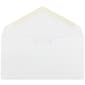 JAM Paper Open End Booklet Envelope, 3 7/8" x 7 1/2", White, 50/Pack (4093007I)