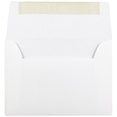 JAM Paper A7 Invitation Envelope, 5 1/4 x 7 1/4, White, 500/Box (73767D)