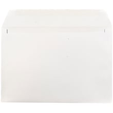 JAM Paper Booklet Envelope, 7 1/2 x 10 1/2, White, 25/Pack (4246)