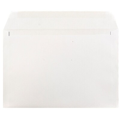 JAM Paper Booklet Envelope, 8 3/4 x 11 1/4, White, 25/Pack (12286)