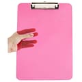JAM Paper® Plastic Clipboards, 9 x 13, Pink, 12/pack (340926883A)