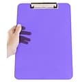 JAM Paper® Plastic Clipboards, 9 x 13, Purple, 12/pack (340926881A)
