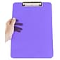 JAM Paper® Plastic Clipboards, 9 x 13, Purple, 12/pack (340926881A)