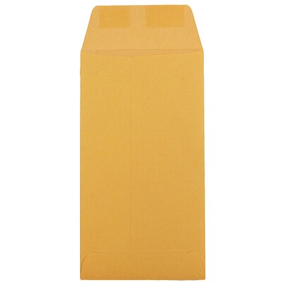 JAM Paper #7 Kraft Coin Envelope, 3 1/2 x 6 1/2, Brown Kraft, 1000/Carton (95125B)