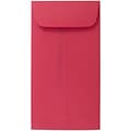 JAM Paper® #7 Coin Business Colored Envelopes, 3.5 x 6.5, Red Recycled, Bulk 500/Box (355228282H)