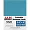 JAM Paper® Printable Business Cards, 3 1/2 x 2, Sea Blue, 100/Pack (22128341)