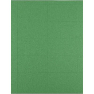 JAM Paper® Printable Business Cards, 3 1/2 x 2, Green, 100/Pack (22128335)