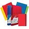 JAM Paper® Back To School Assortments, Red, 4 Glossy Folders, 2 0.75 Inch Binders & 1 Red Journal, 7