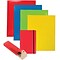 JAM Paper® Back To School Assortments, Red, 4 Glossy Folders, 1 Red Journal & 1 Red Pencil Case, 6/P