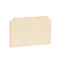 Smead® Recycled Self-Tab Card Guides, Blank, 3 x 5, Manila, 100/Box (55030)