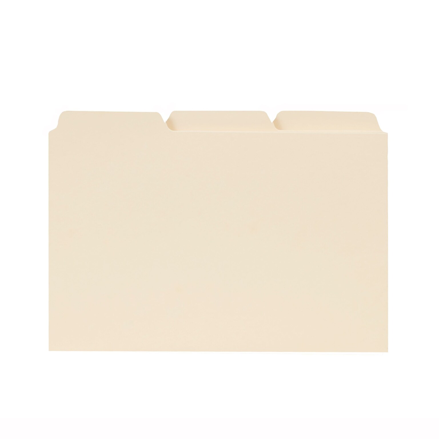 Smead® Recycled Self-Tab Card Guides, Blank, 4 x 6, Manila, 100/Box (623)