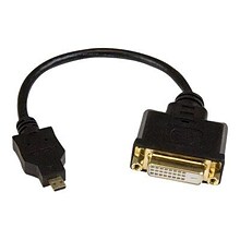 StarTech 8 Micro HDMI to DVI-D Adapter, Black