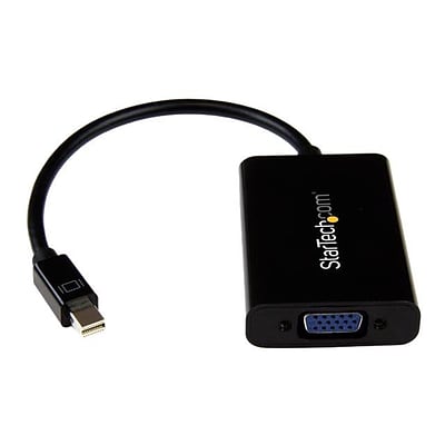 StarTech Mini DisplayPort to VGA Adapter with Audio, Black