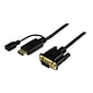 StarTech 6' HDMI to VGA Active Converter Cable, Black