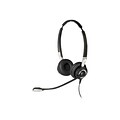 Jabra  BIZ 2400 II QD DUO Over-the-Head Stereo Headset with Noise-Cancelling Microphone; Black