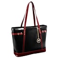 McKlein M Series Serafina Black Leather Tote with Tablet Pocket (97565)