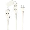Axis 3-outlet White Indoor Extension Cord, 6ft