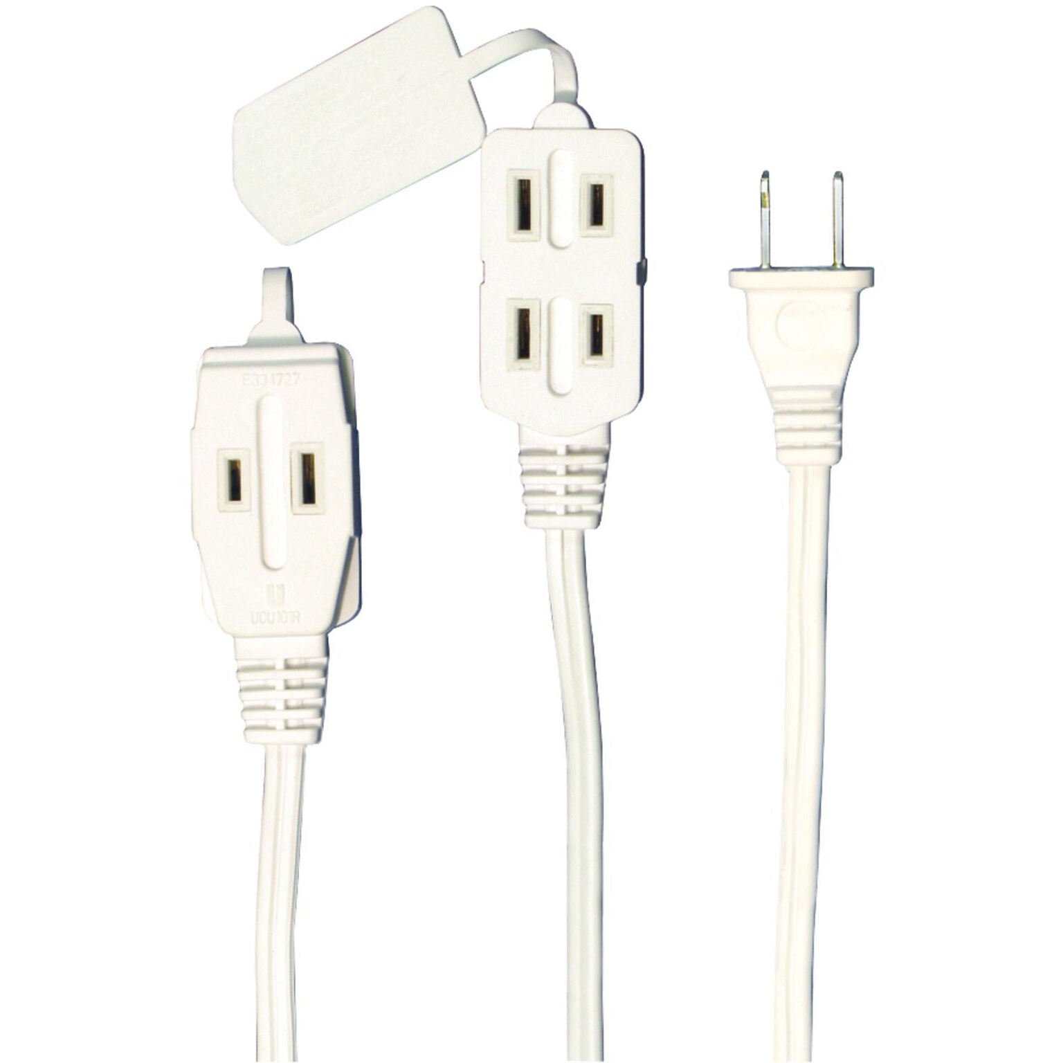 Axis 3-outlet White Indoor Extension Cord, 6ft