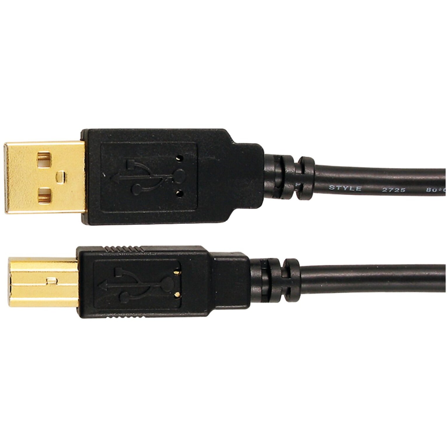 A-Male to B-Male USB 2.0 Cable (6ft)