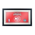 Trademark Global® 15 x 27 Black Wood Framed Mirror, Atlanta Hawks NBA
