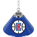 Trademark Global® 14 Single Shade Bar Lamp, White, Los Angeles Clippers NBA