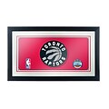 Trademark Global® 15 x 27 Black Wood Framed Mirror, Toronto Raptors NBA