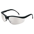 MCR Safety® Crews Protective Eyewear, Indoor/Outdoor Clear-Mirror, Black (KD117)