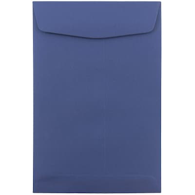 JAM Paper 6 x 9 Open End Catalog Envelopes, Presidential Blue, 10/Pack (363913003C)