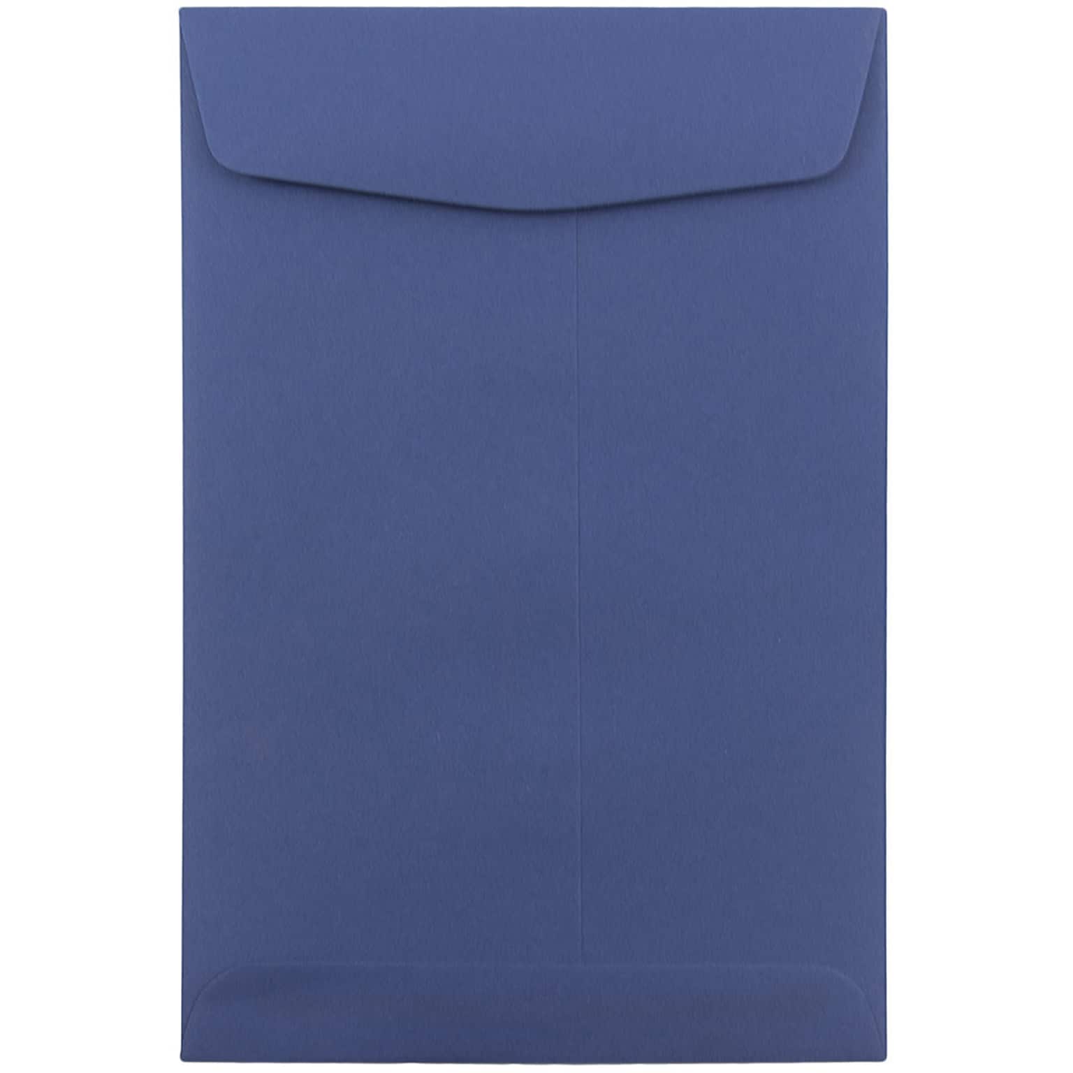 JAM Paper 6 x 9 Open End Catalog Envelopes, Presidential Blue, 10/Pack (363913003C)