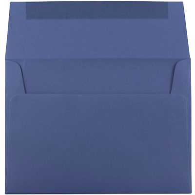 JAM Paper A7 Invitation Envelopes, 5.25 x 7.25, Presidential Blue, 50/Pack (563913397I)