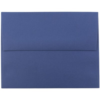 JAM Paper A8 Invitation Envelopes, 5.5 x 8.125, Presidential Blue, 50/Pack (563916908I)